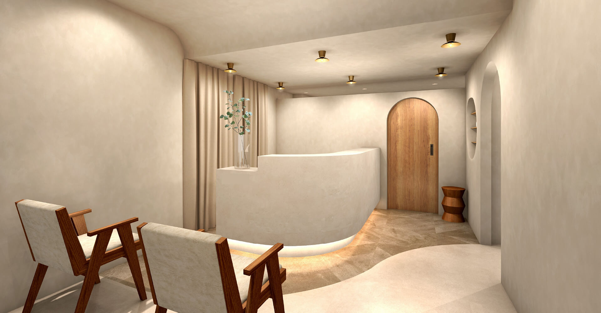 受付・待合 パース