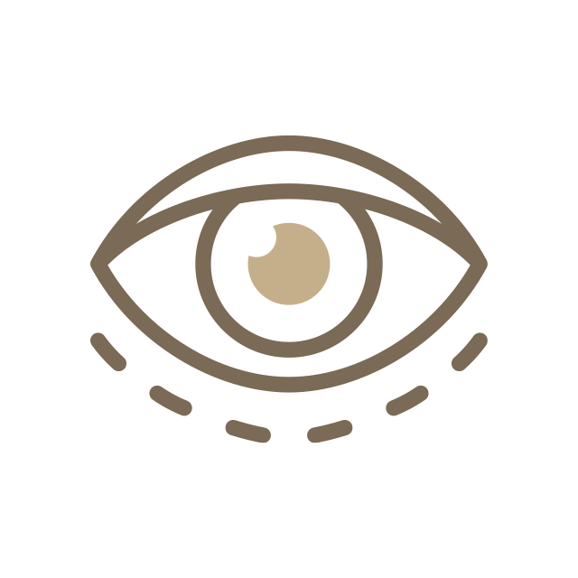 目・二重・くま